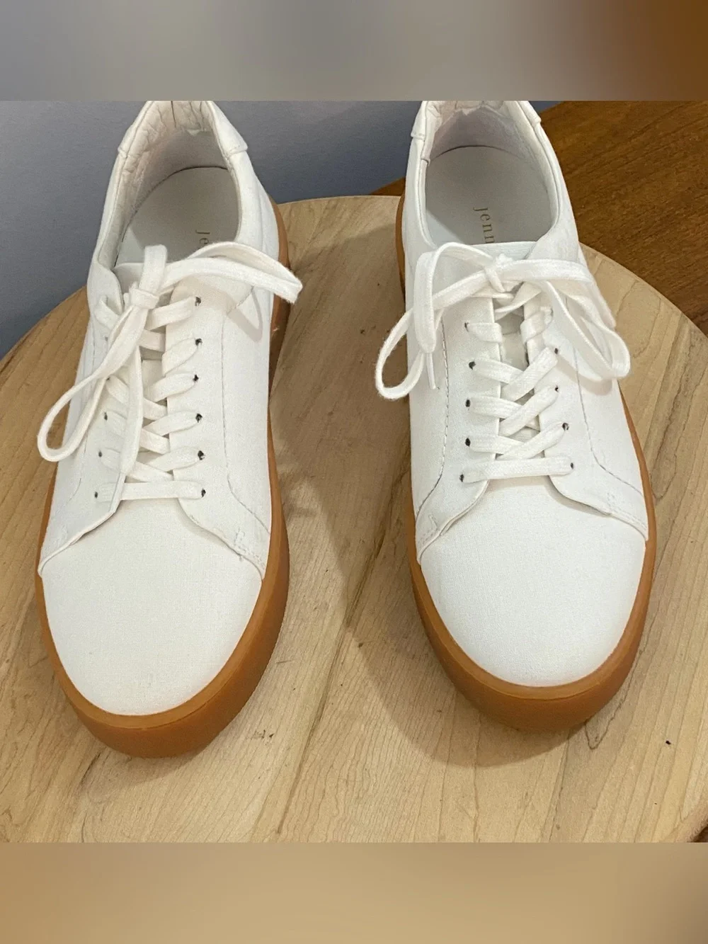 Jenni Kayne Canvas Skater Cream White Sneakers‎ Women’s EU 39 US 9 Casual